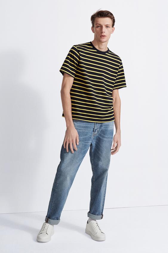 STRIPED TEXTURE T-SHIRT