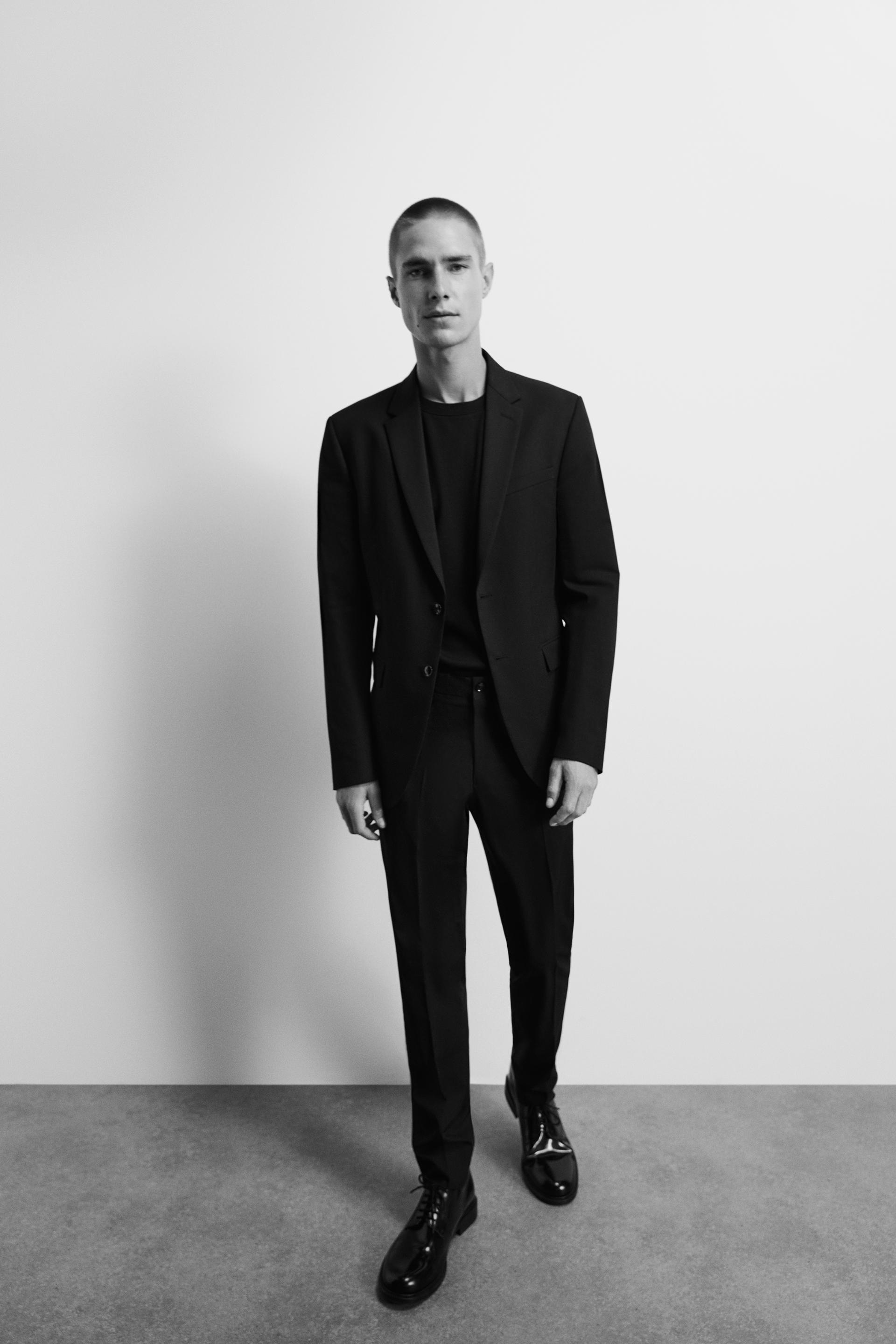 Modalite Net Zara Parlak Kumas Rahat Takim Pantolonu 67641839 800