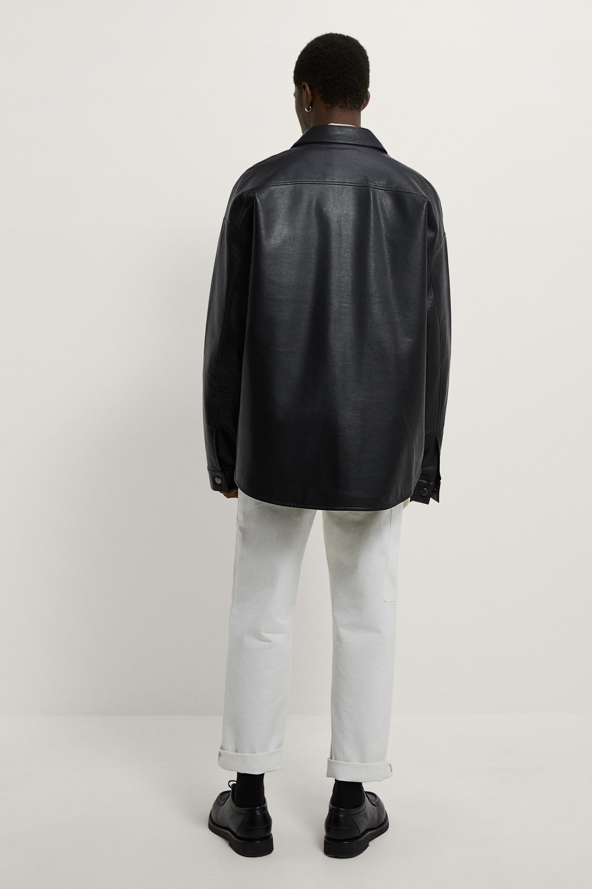 レザー風シャツジャケット Zara Japan 日本 レザー風シャツジャケット Zara Japan 日本