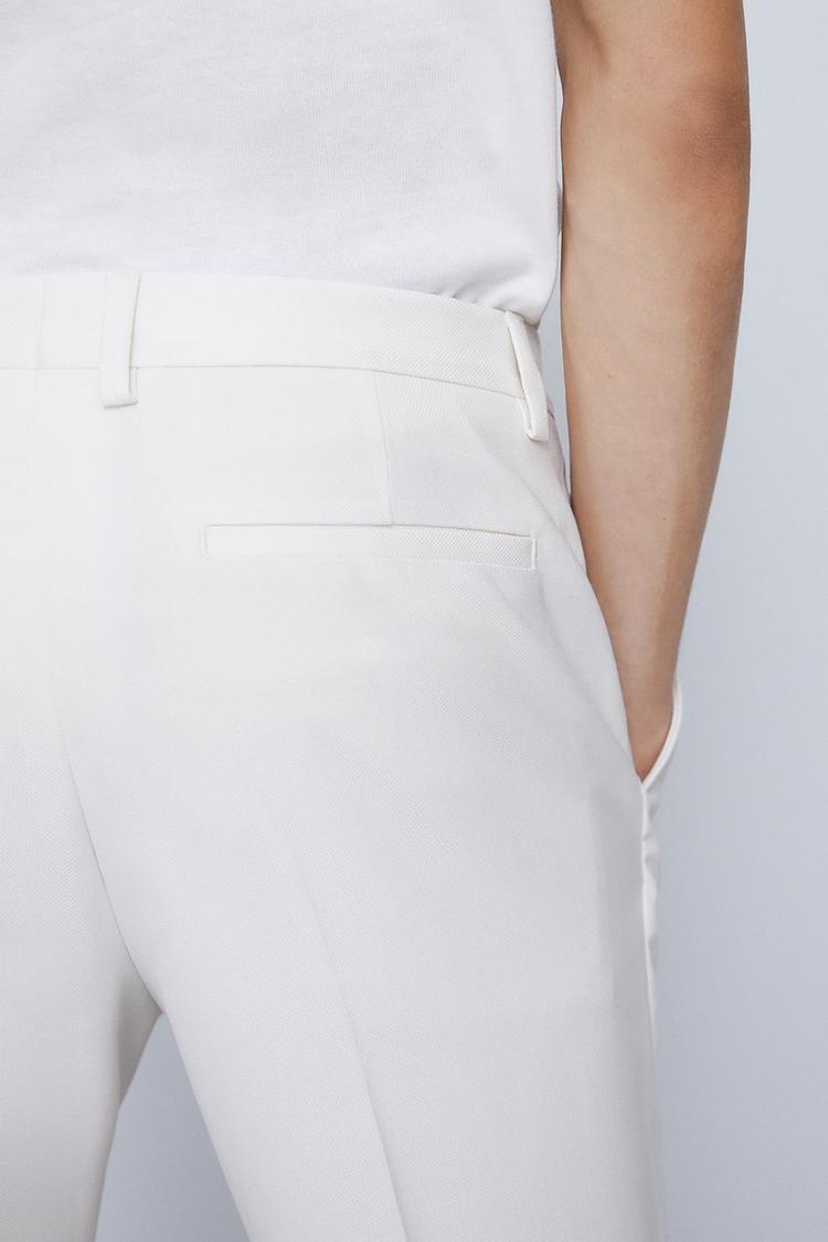 テクスチャー素材スーツパンツ Zara Japan 日本