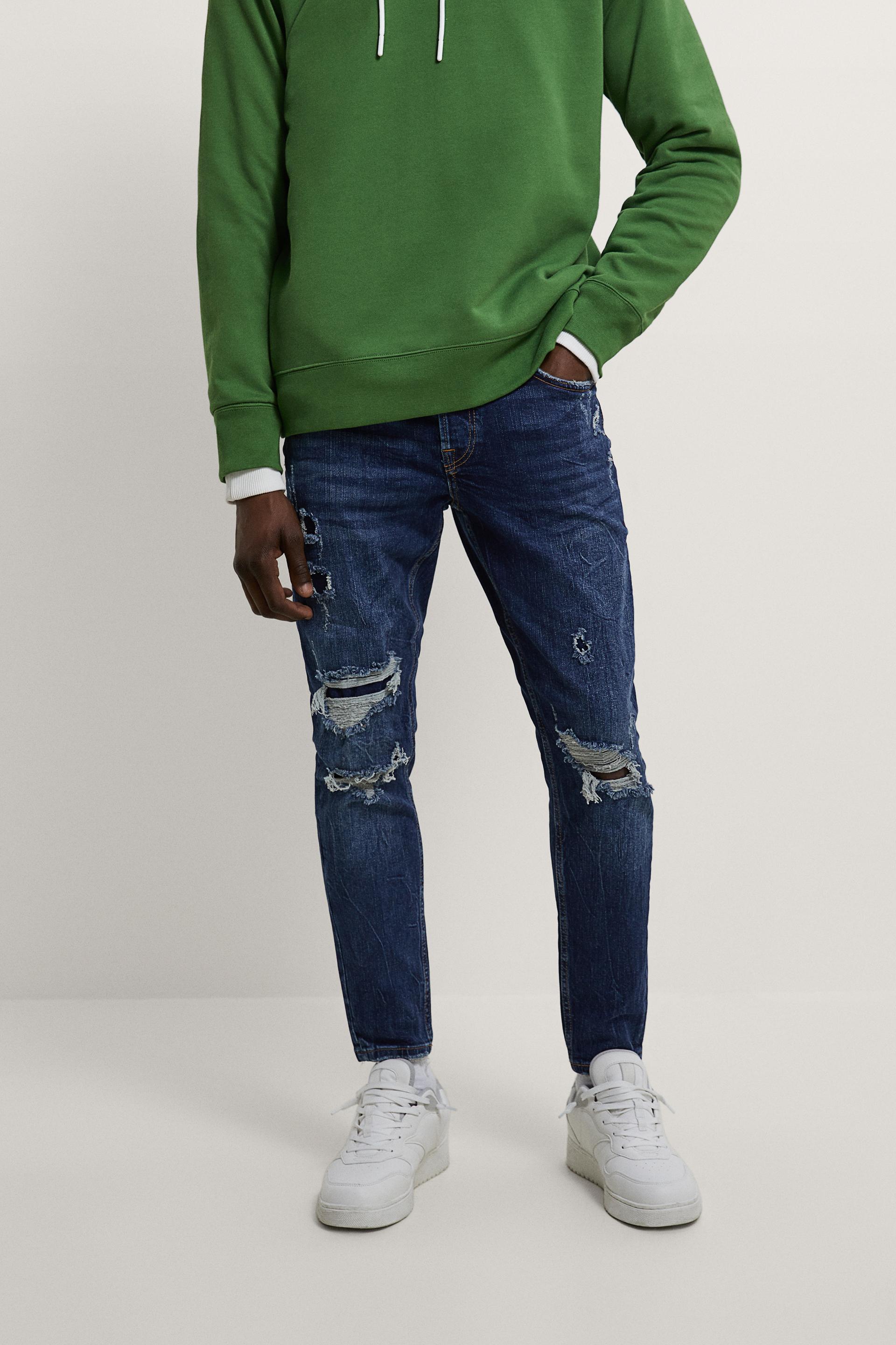 ダメージ加工スキニーデニムパンツ Zara Japan 日本 ダメージ加工スキニーデニムパンツ Zara Japan 日本