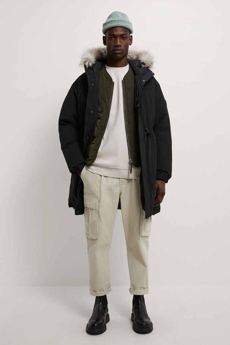 Hooded Down Parka Zara Aruba