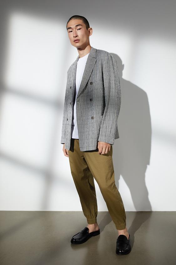 Pantaloni Con Vita Jogger In Cotone E Lino Zara Italia Italy