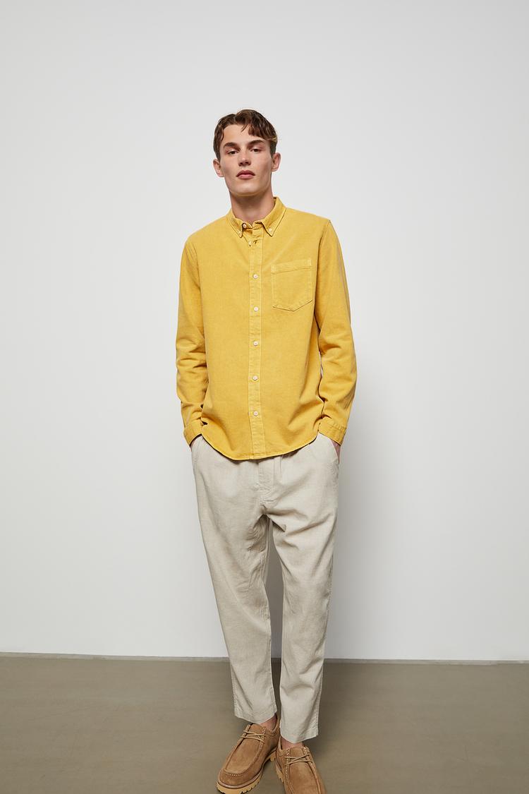 Pantaloni Con Vita Jogger In Lino Cotone Zara Italia Italy