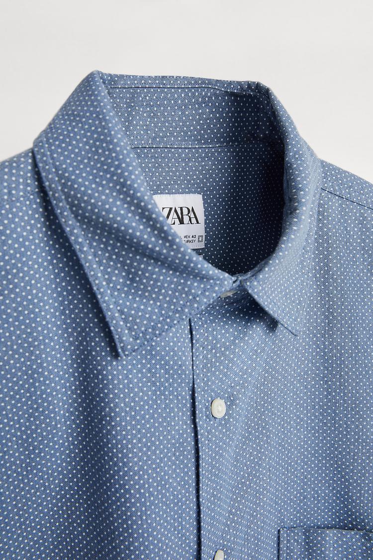 Camicia Stampata A Pois Zara Italia Italy