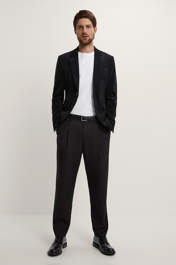 Blazer Terciopelo Zara Espana
