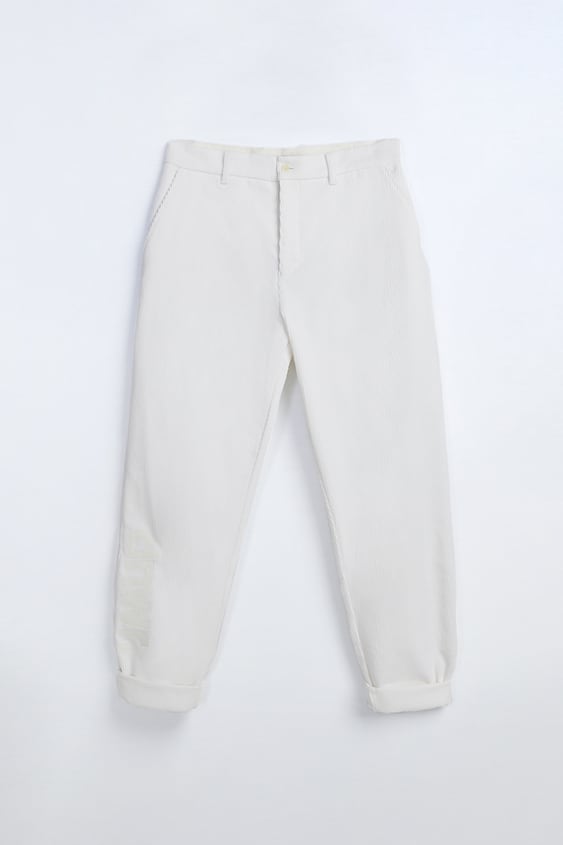 Modalite Net Zara Corduroy Trousers With Embroidery 251
