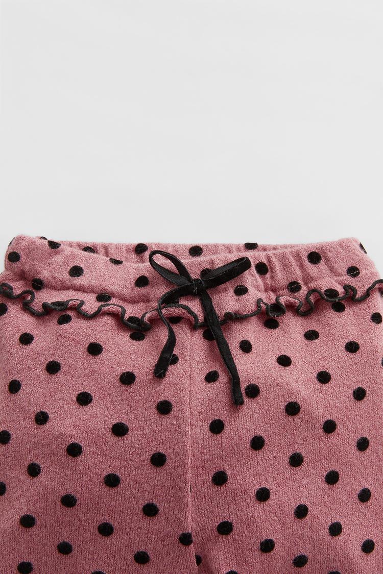 Dokulu Puantiye Desenli Tayt Zara Turkiye Turkey