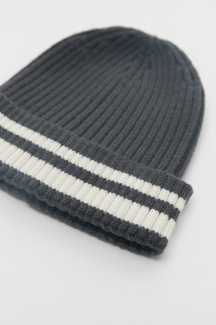 ストライプ柄ニット帽 Zara Japan 日本