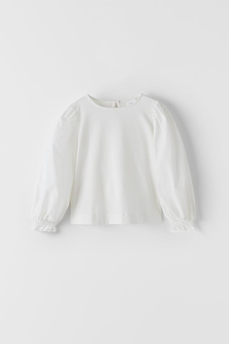 バルーンスリーブ付きtシャツ Zara Japan 日本