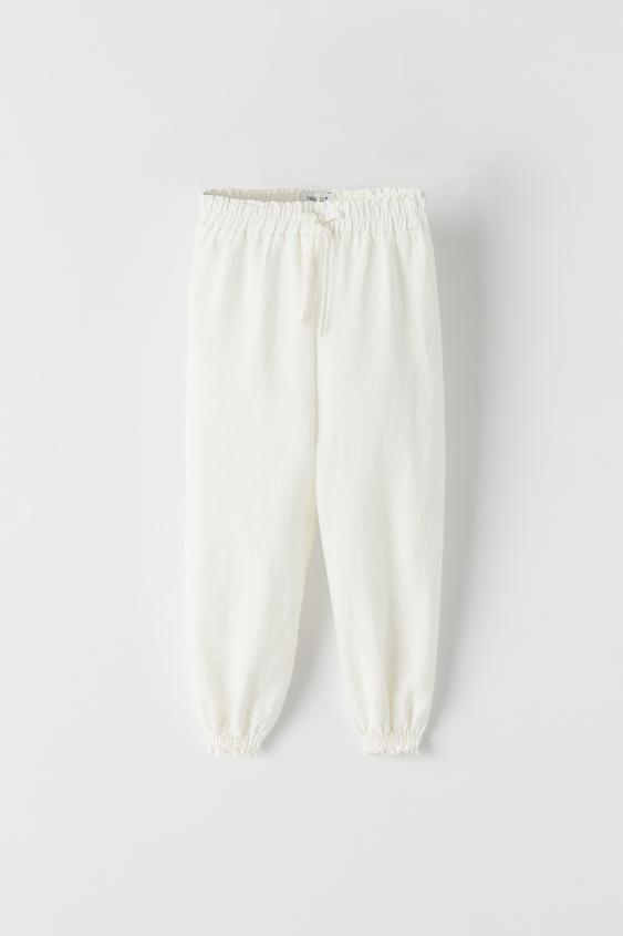 CUFFED LINEN TROUSERS