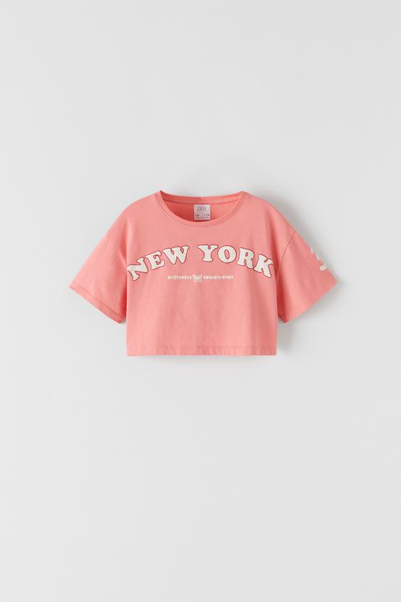 SLOGAN CROP TOP