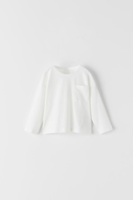 PLAIN T-SHIRT WITH POCKET