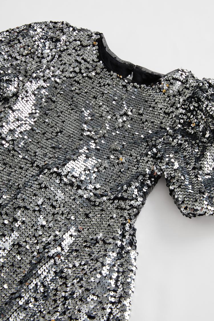 スパンコールワンピース Zara Japan 日本