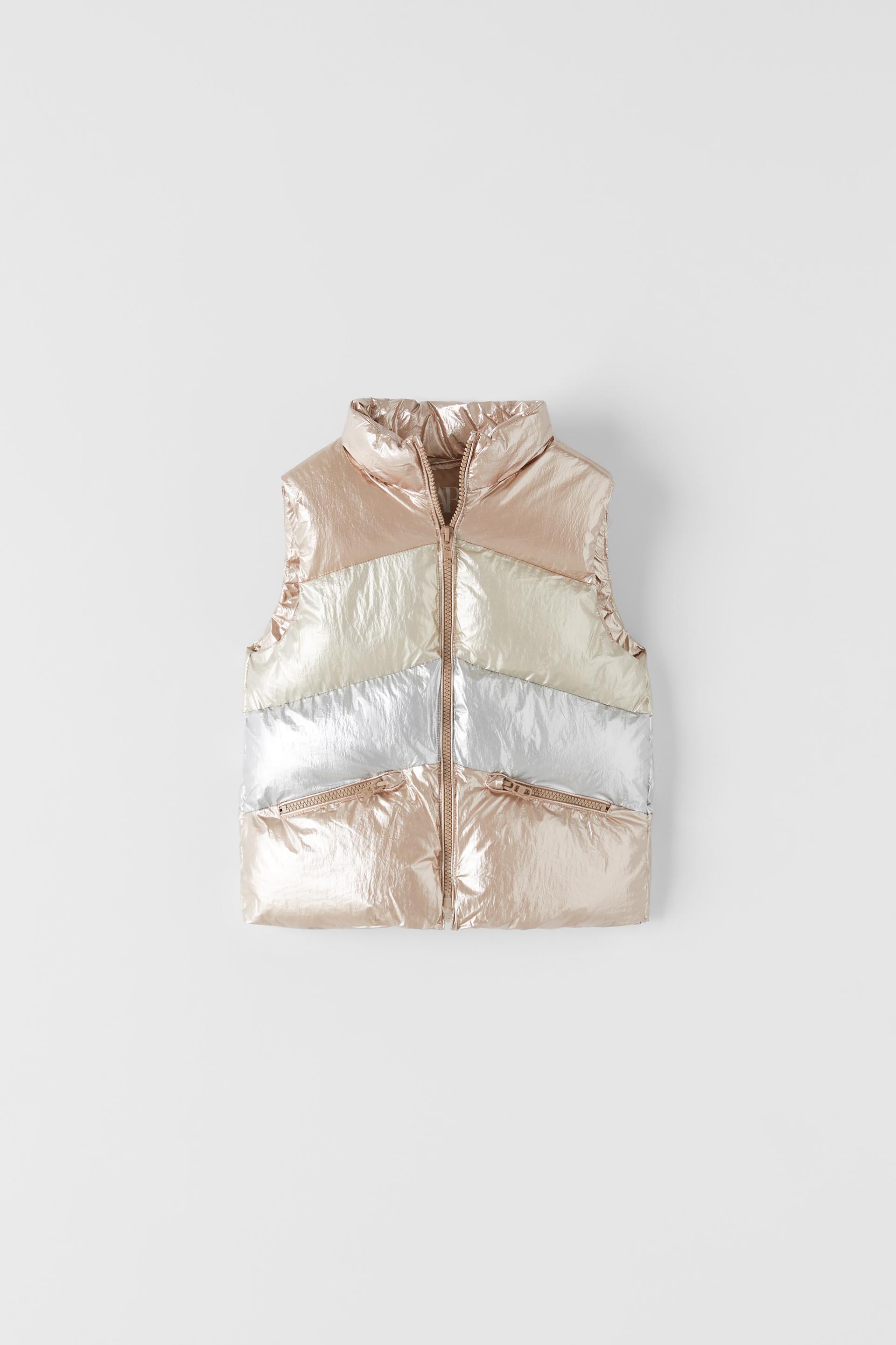 Hafif Metalik Sisme Yelek Zara Turkiye Turkey