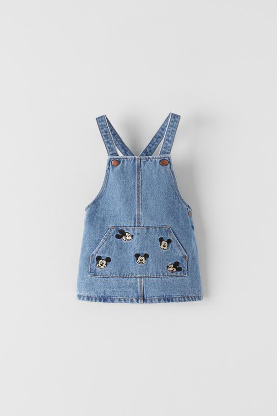 ミッキーマウス C ディズニーデニムジャンパースカート Zara Japan 日本 ミッキーマウス C ディズニーデニムジャンパースカート Zara Japan 日本