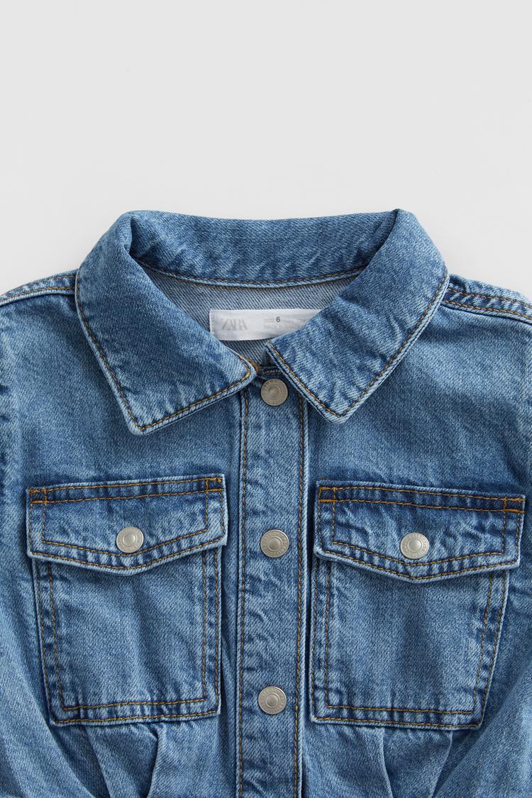 Jeans Hemdblusenkleid Zara Deutschland Germany