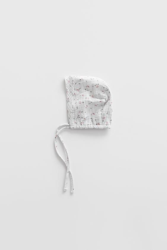 zara baby bonnet