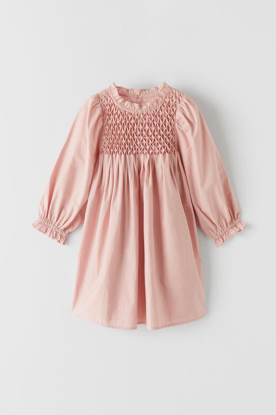 VOLUMINOUS DRESS WITH CHEST DETAIL