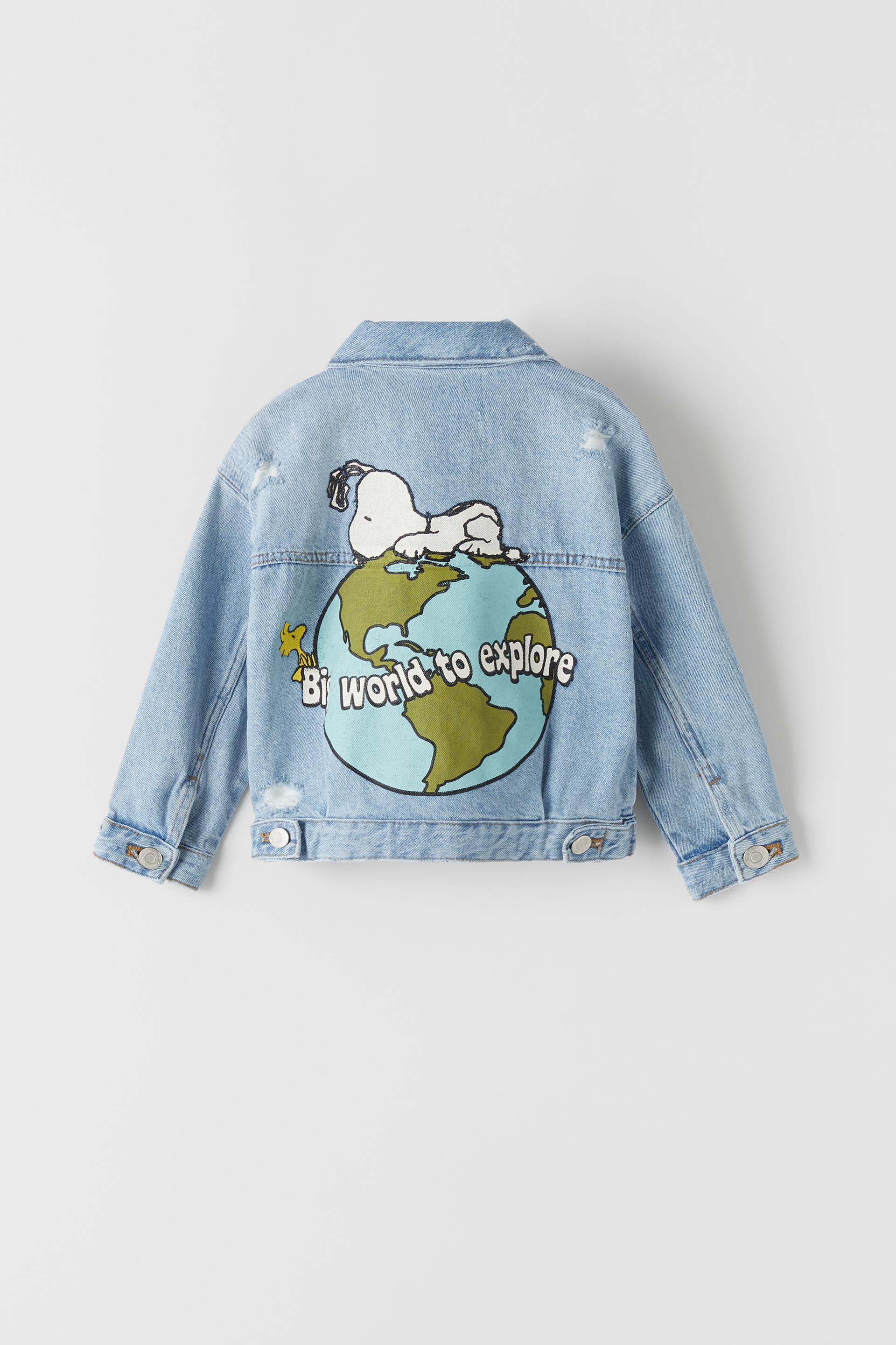 デニム スヌーピー ピーナッツ ジャケット Zara Japan 日本