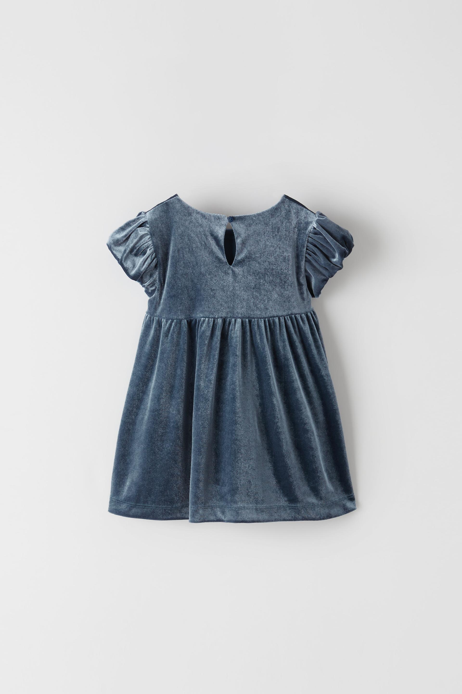ベルベット パフスリーブ ワンピース Zara Japan 日本 ベルベット パフスリーブ ワンピース Zara Japan 日本