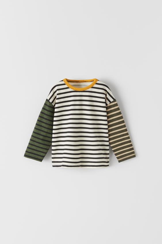 T-SHIRT WITH CONTRASTING HEM
