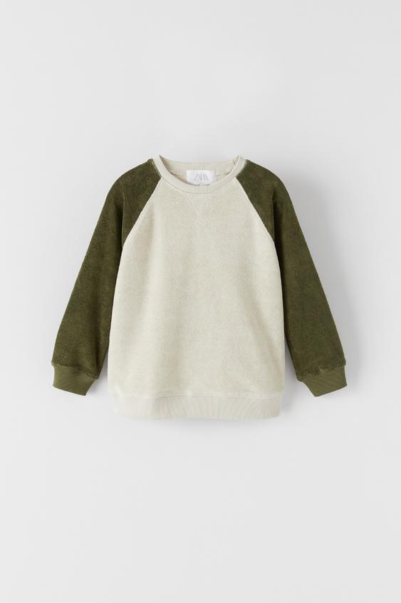 RAGLAN SLEEVE TERRY SWEATSHIRT
