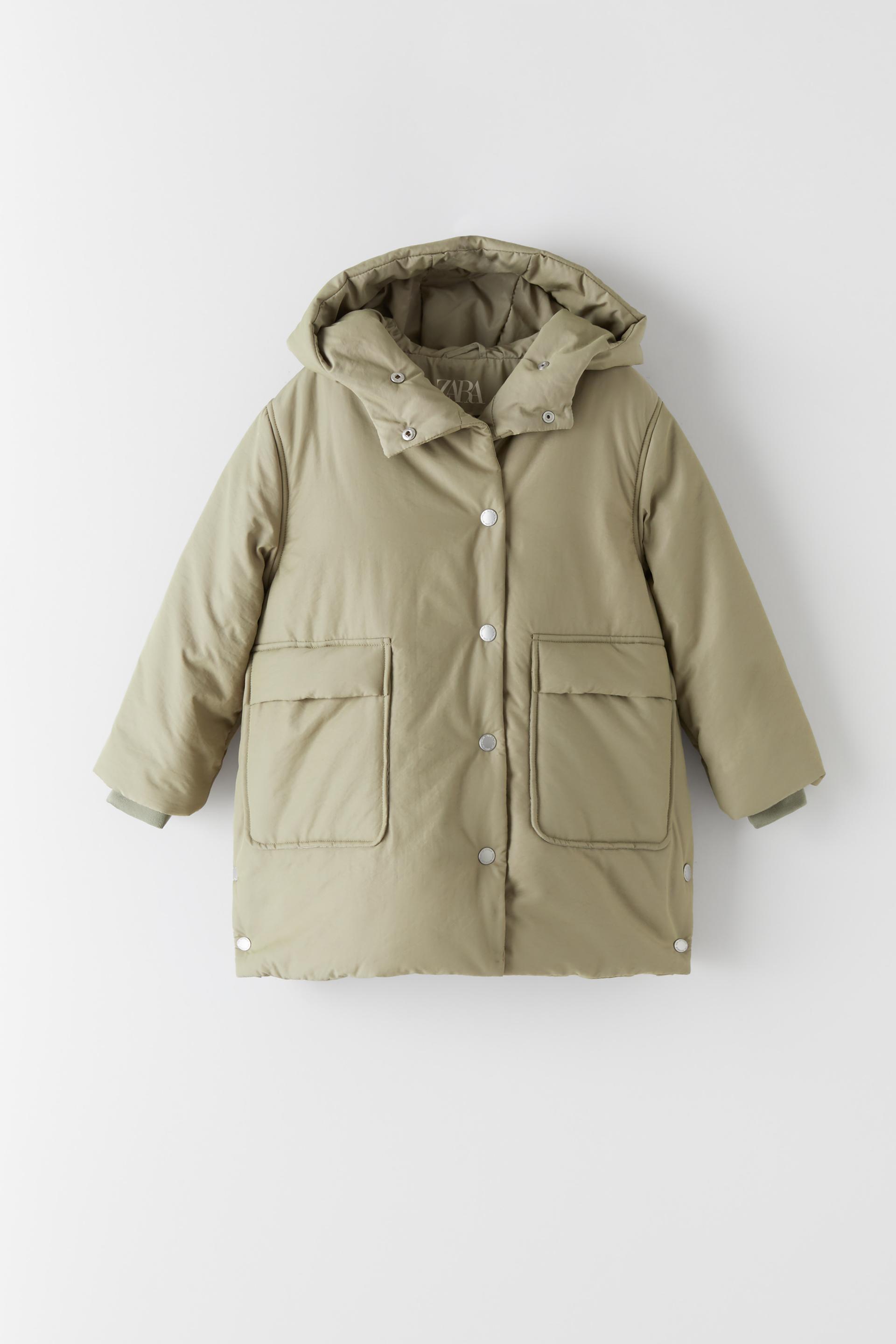 Modalite Net Zara Suni Yunlu Kapitone 3 4 Boy Kaban 58207562 505