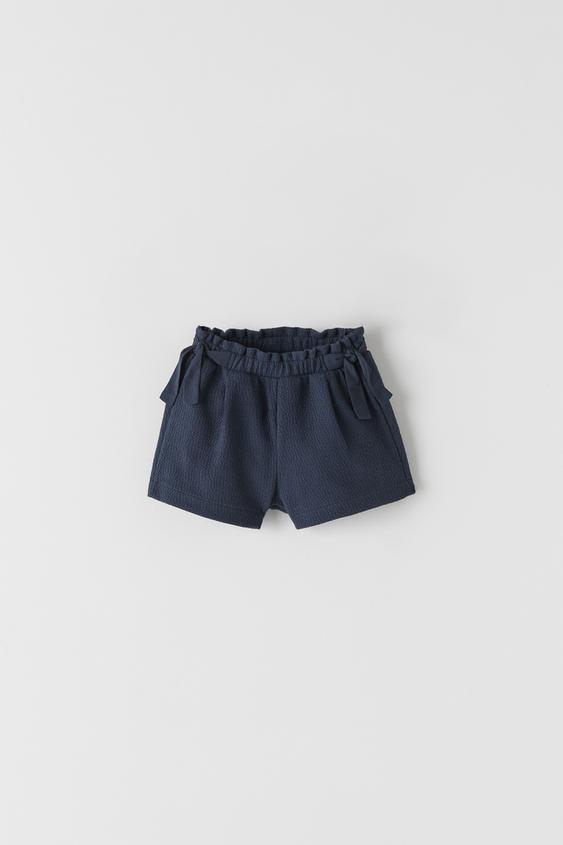 JACQUARD BERMUDA SHORTS WITH BOWS
