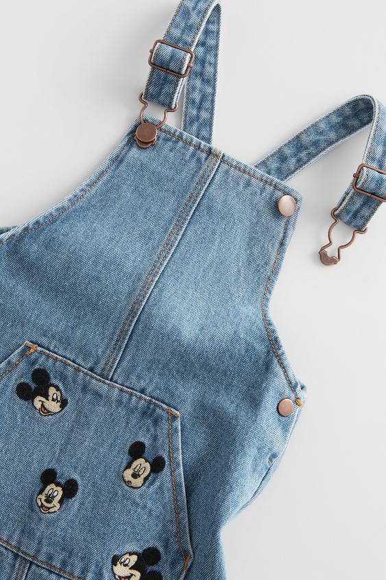 ミッキーマウス C ディズニーデニムジャンパースカート Zara Japan 日本