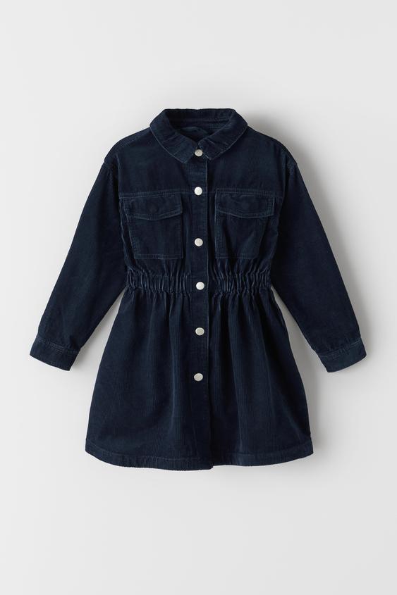 CORDUROY SHIRT DRESS