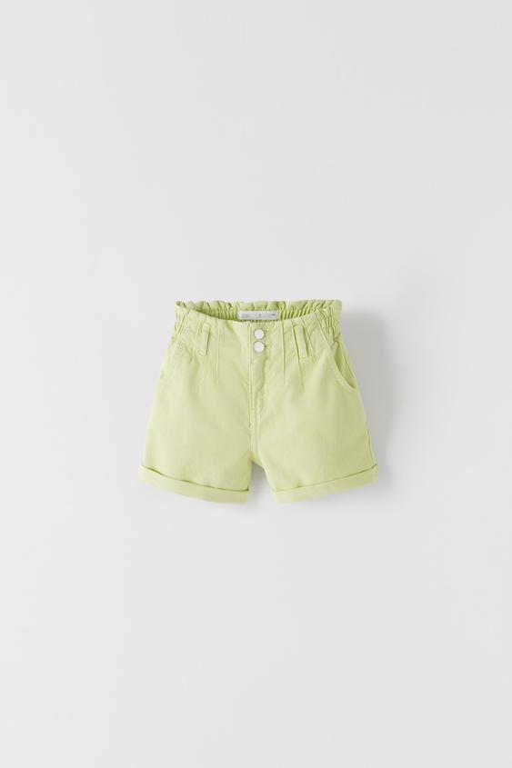 PAPERBAG DENIM BERMUDA SHORTS