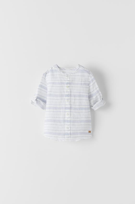 STRIPED LINEN SHIRT