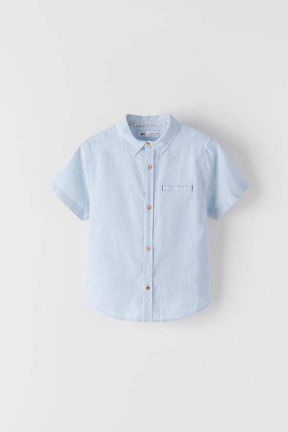 Erkek Cocuk Kisa Kollu Gomlek Zara Turkiye