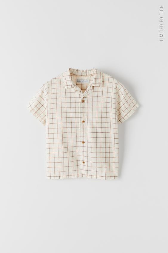 Erkek Cocuk Kisa Kollu Gomlek Zara Turkiye