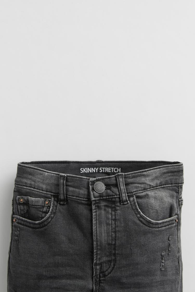 Schwarze Skinny Jeans Aus Stretchstoff Im Destroyed Look Zara Deutschland Germany