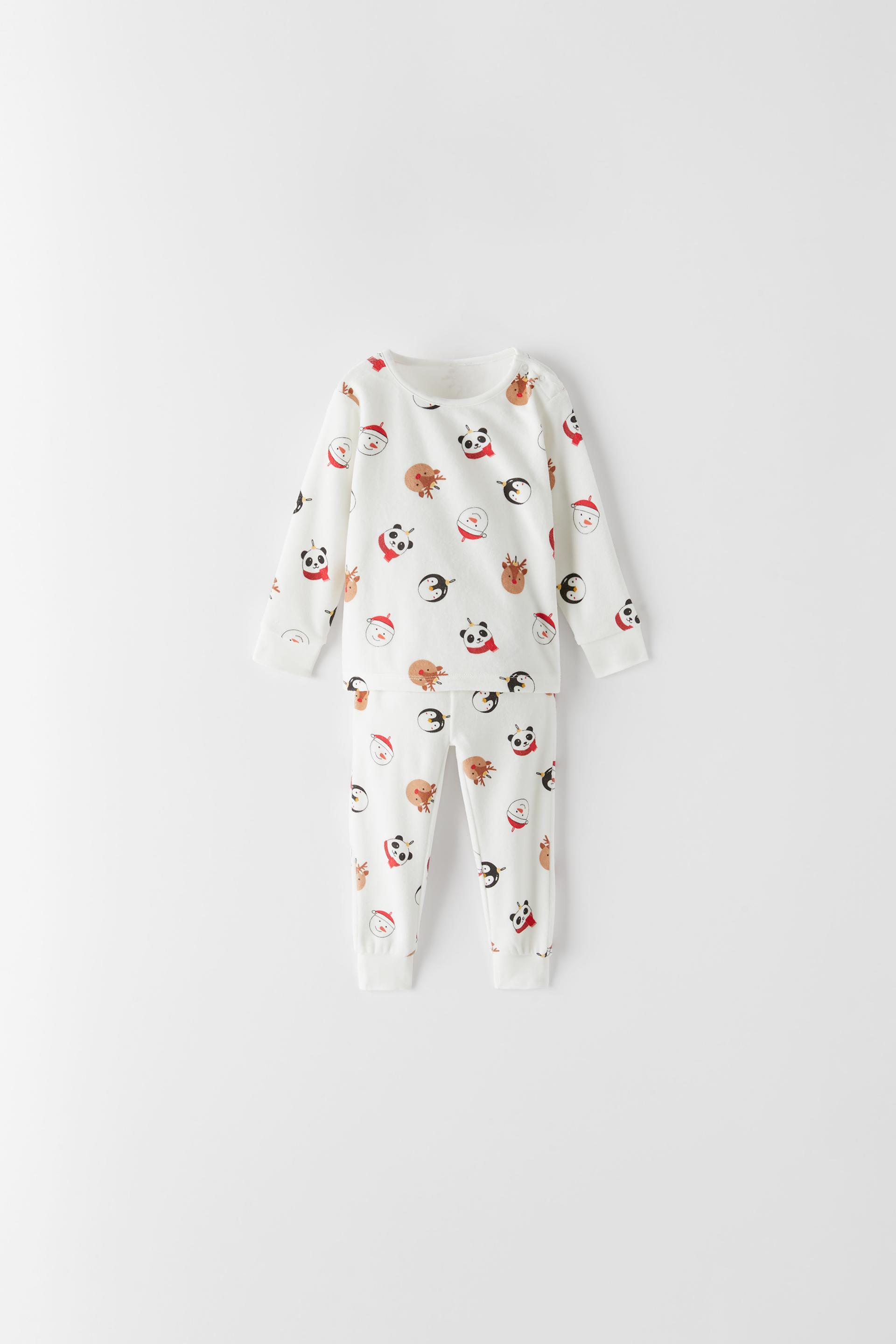 Yilbasi Temali Kadife Pijama Zara Turkiye Turkey