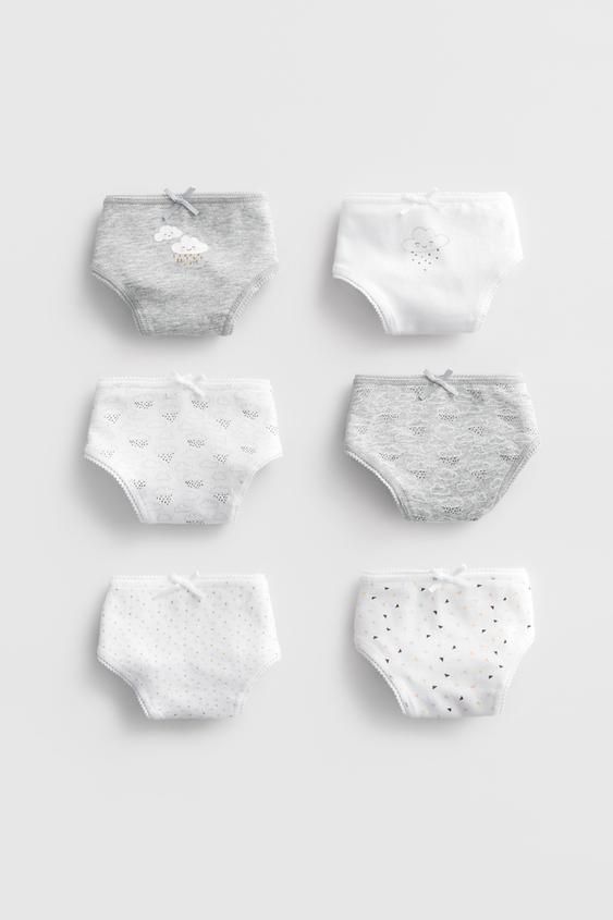 6-PACK OF GREY BRIEFS