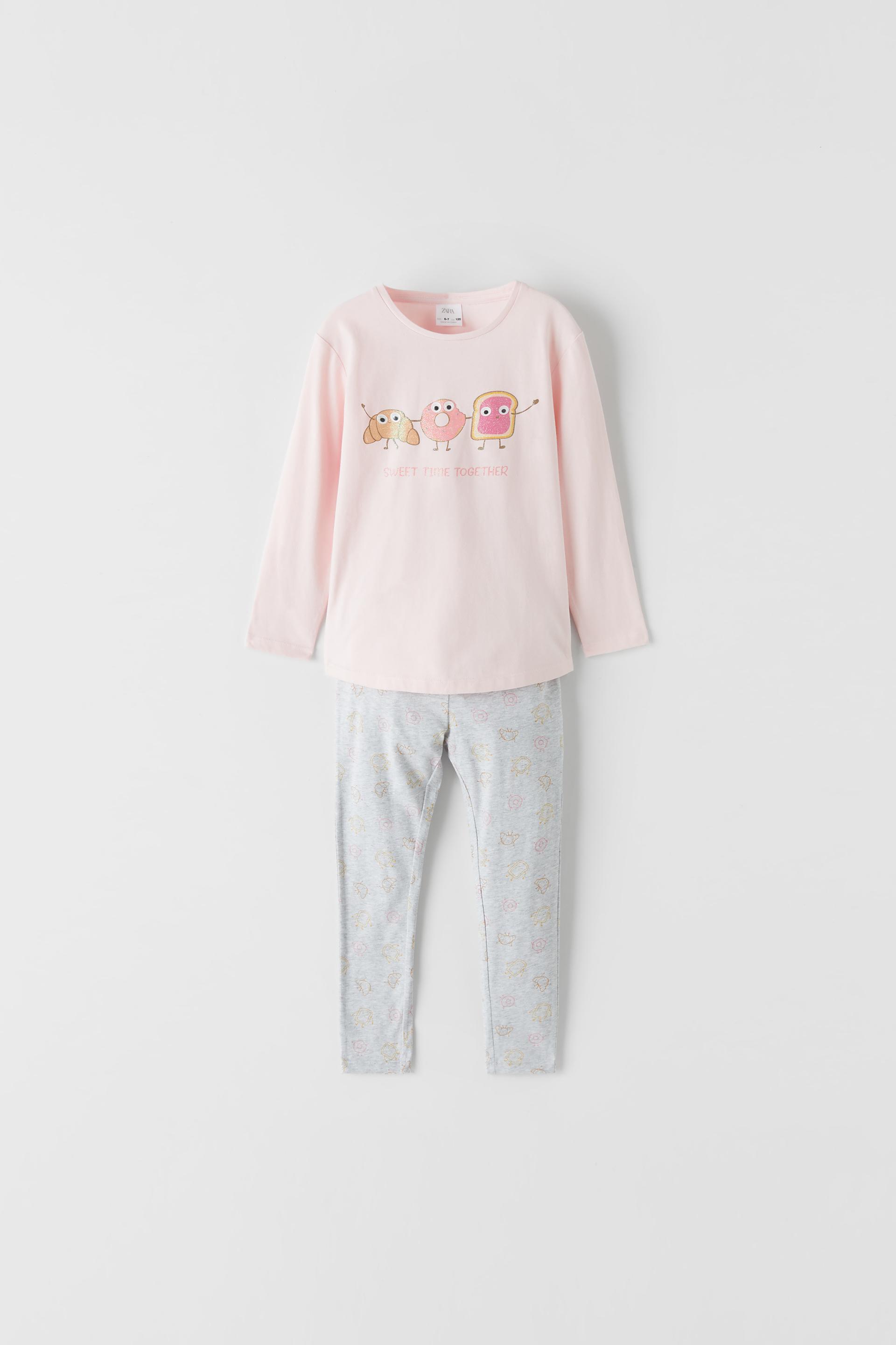 Modalite Net Zara Parlak Kahvalti Desenli Pijama Takimi 53584456 620 3