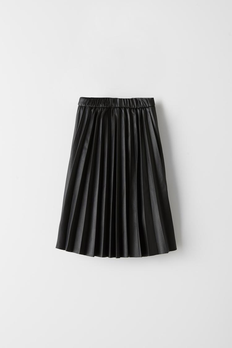 ラバー仕上げプリーツスカート Zara Japan 日本