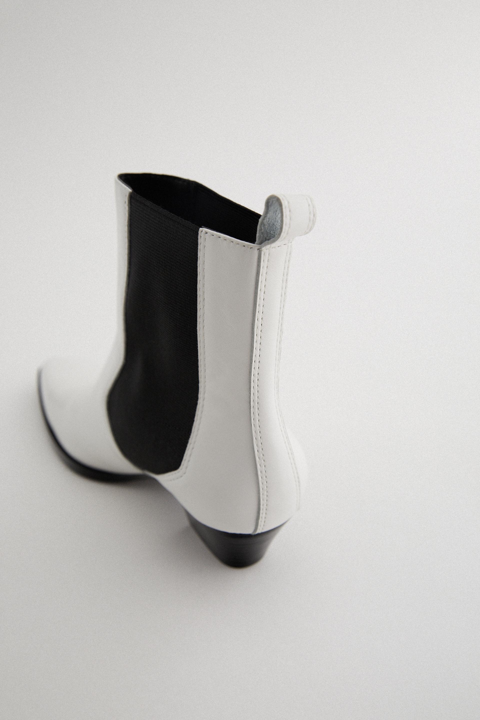 topuklu deri kovboy bilekte bot