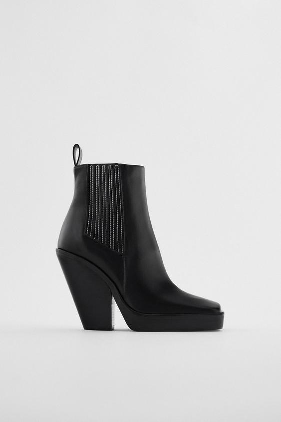 Women S Heeled Ankle Boots Zara United Kingdom