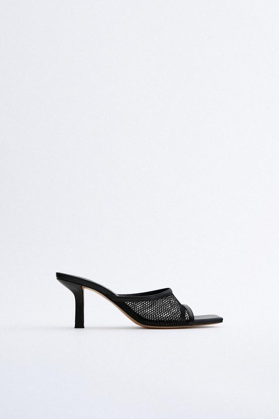 ハイヒールメッシュサンダル Zara Japan 日本 ハイヒールメッシュサンダル Zara Japan 日本