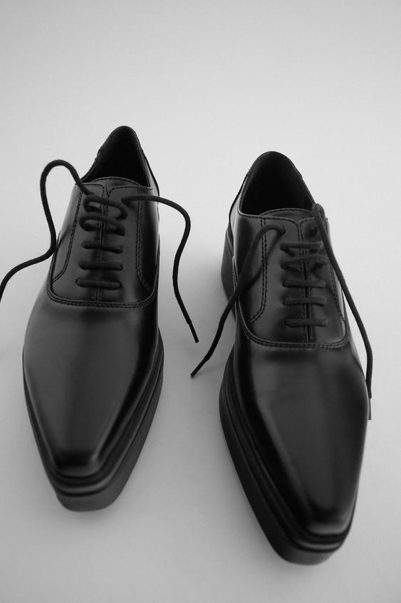 フラットプラットフォーム仕様ダービーシューズ Zara Japan 日本 フラットプラットフォーム仕様ダービーシューズ Zara Japan 日本