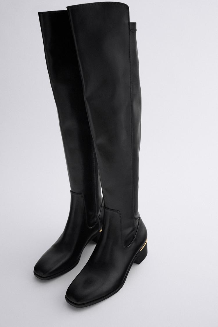 Gizle Bir Zehir Politika Flacher Overknee Stiefel Zara Macapplepie Org