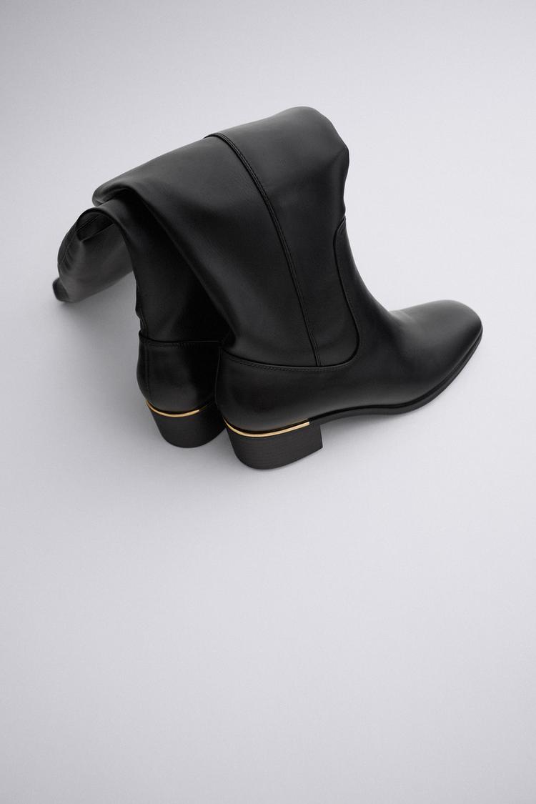 Gizle Bir Zehir Politika Flacher Overknee Stiefel Zara Macapplepie Org