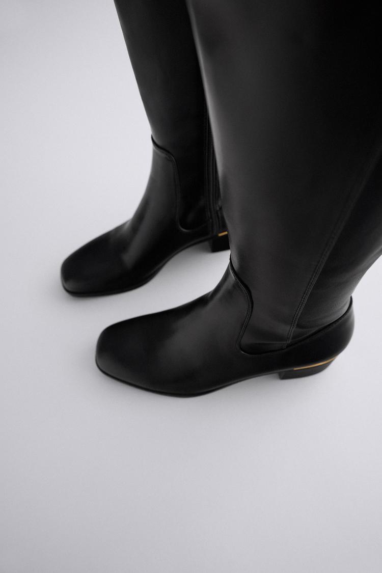 Gizle Bir Zehir Politika Flacher Overknee Stiefel Zara Macapplepie Org