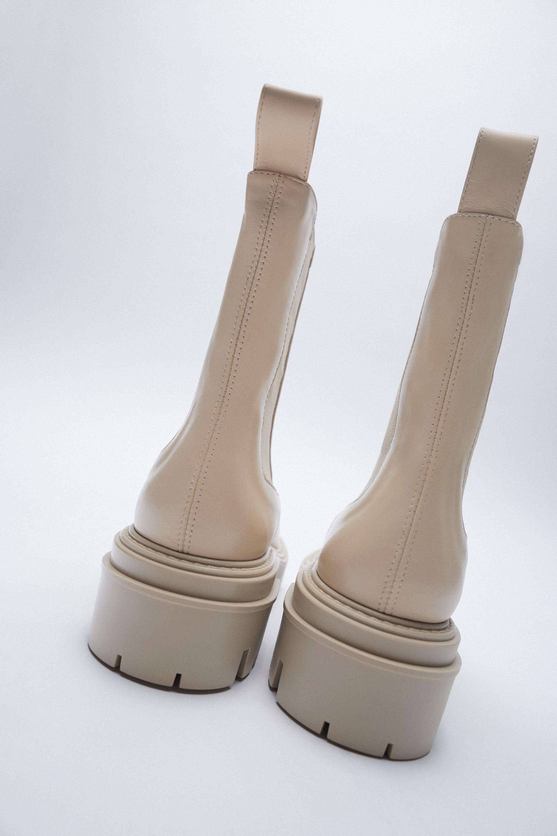 bottines plates zara