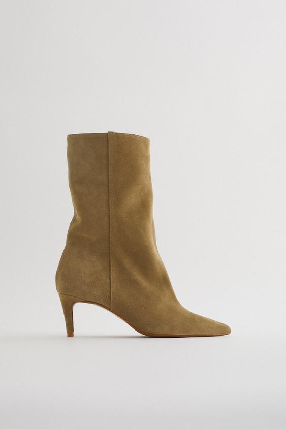 Women S Suede Boots Zara International