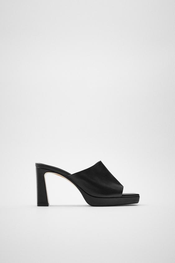 MULE TACÓN PLATAFORMA de Zara